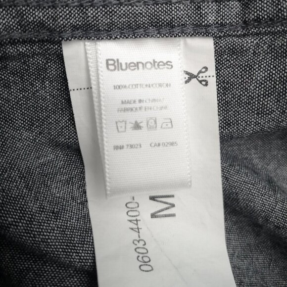 2 / $30.00 - NWT Bluenotes Men's Size Medium Pearl Snap Grey Casual Shirt - Picture 5 of 11